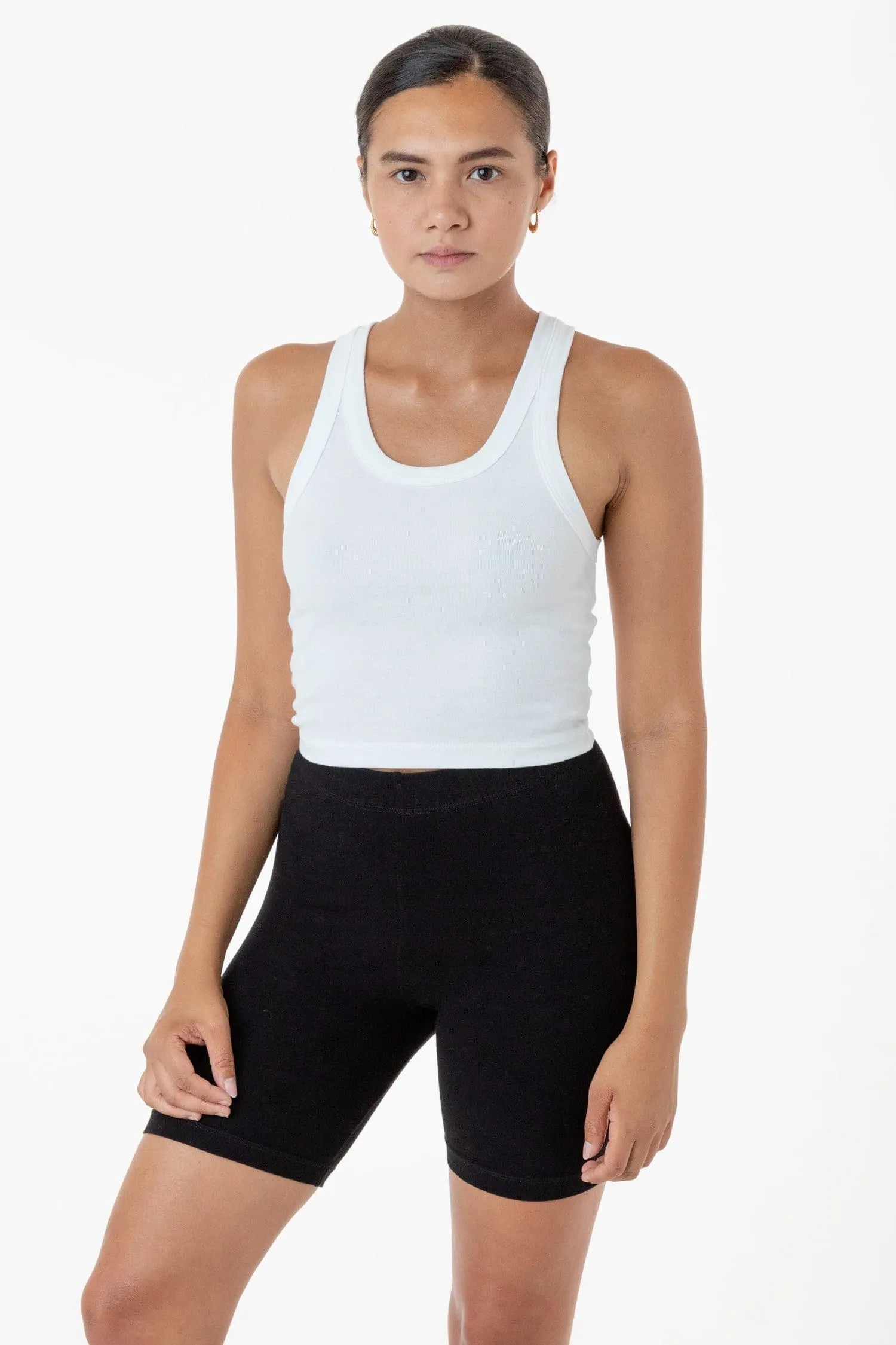 4328 - Sporty Baby Rib Crop Tank