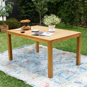 Abbington Teak Wood Outdoor Dining Table