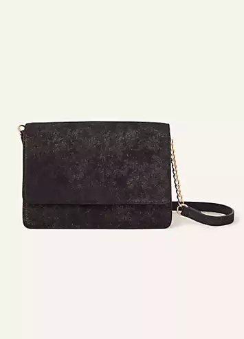 Accessorize Glittery Leather Cross-Body Bag | Kaleidoscope