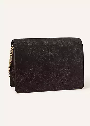 Accessorize Glittery Leather Cross-Body Bag | Kaleidoscope