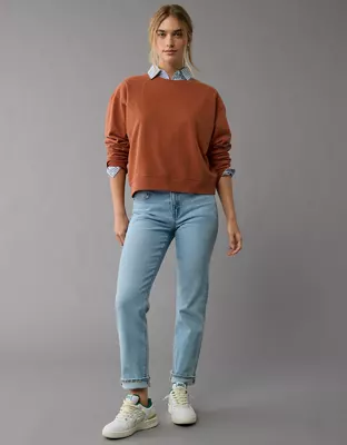 AE AE Cropped Crew Neck Pullover Sweatshirt