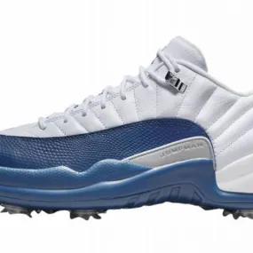 Air Jordan 12 Retro Low GOLF French Blue White Metallic ...