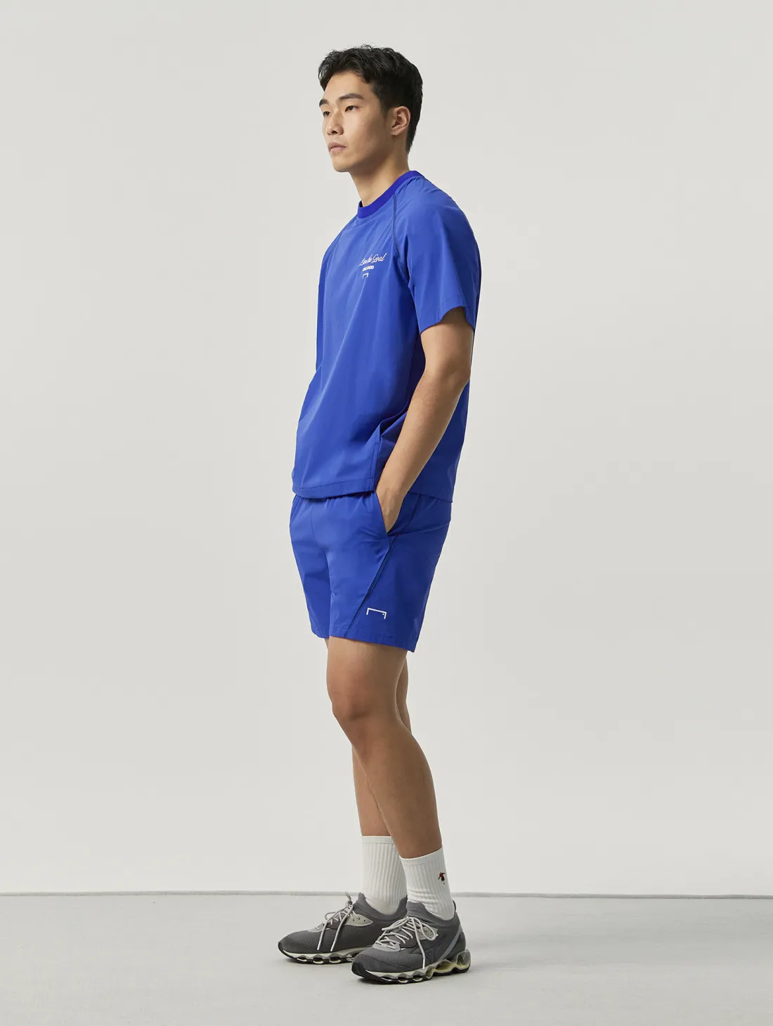 AIR THROUGH SHORT SLEEVE WIND PULLOVER-BLUE