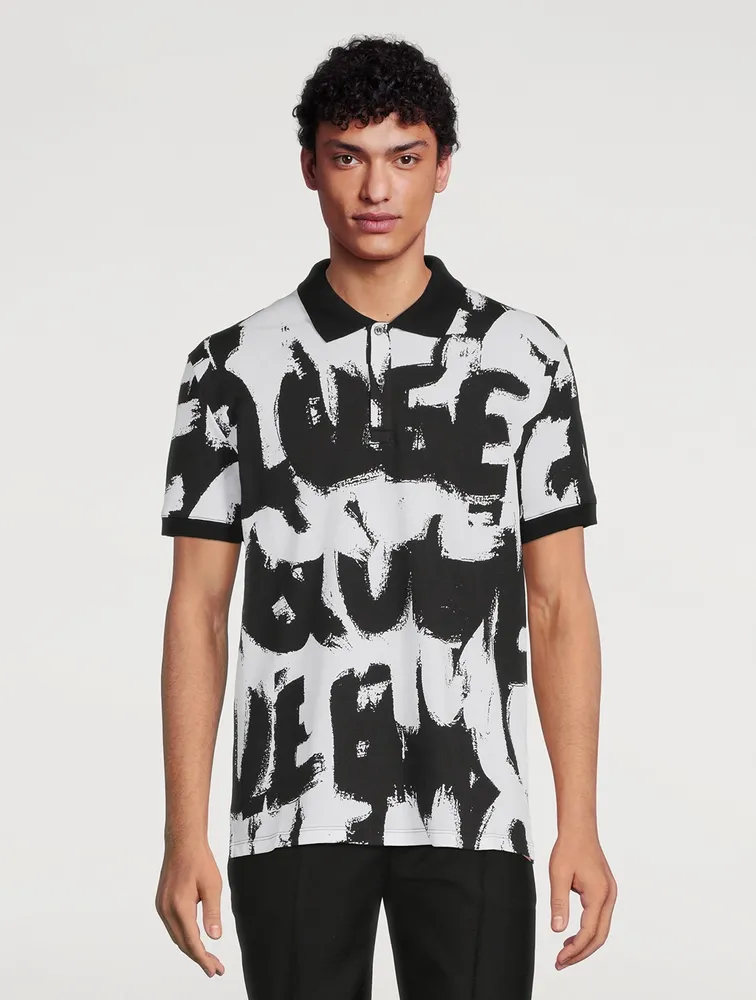 ALEXANDER MCQUEEN McQueen Graffiti Polo Shirt