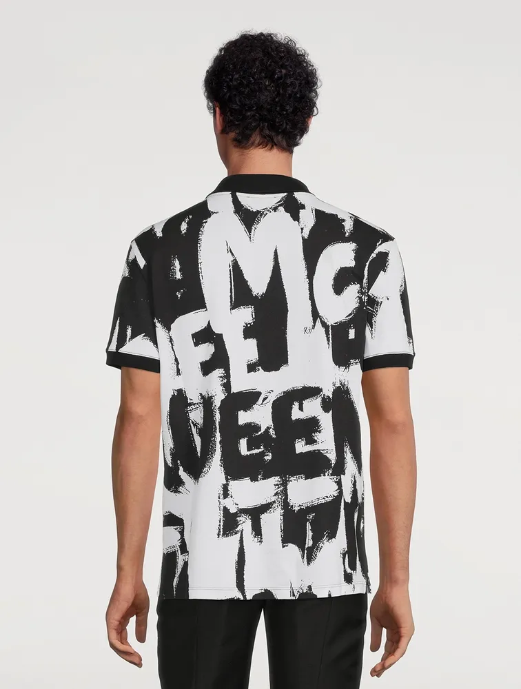 ALEXANDER MCQUEEN McQueen Graffiti Polo Shirt