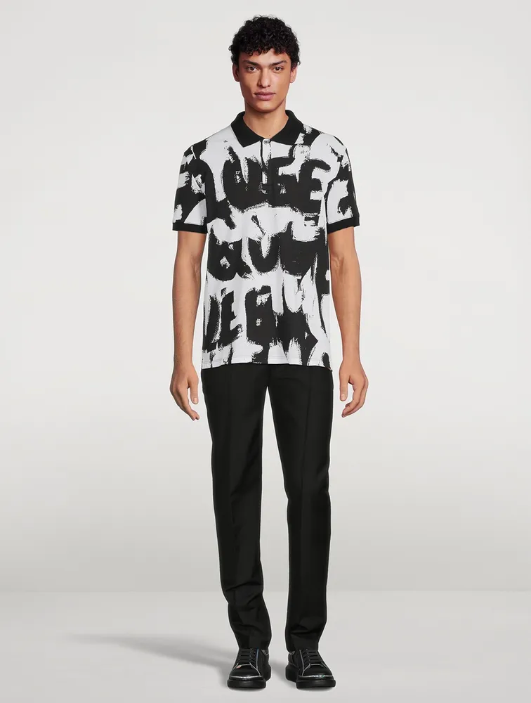 ALEXANDER MCQUEEN McQueen Graffiti Polo Shirt