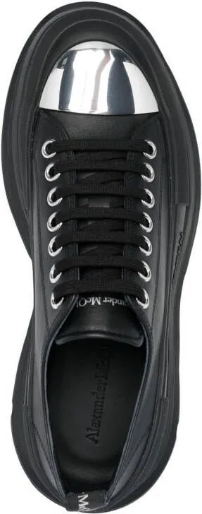 Alexander McQueen Tread metal-toecap sneakers Black