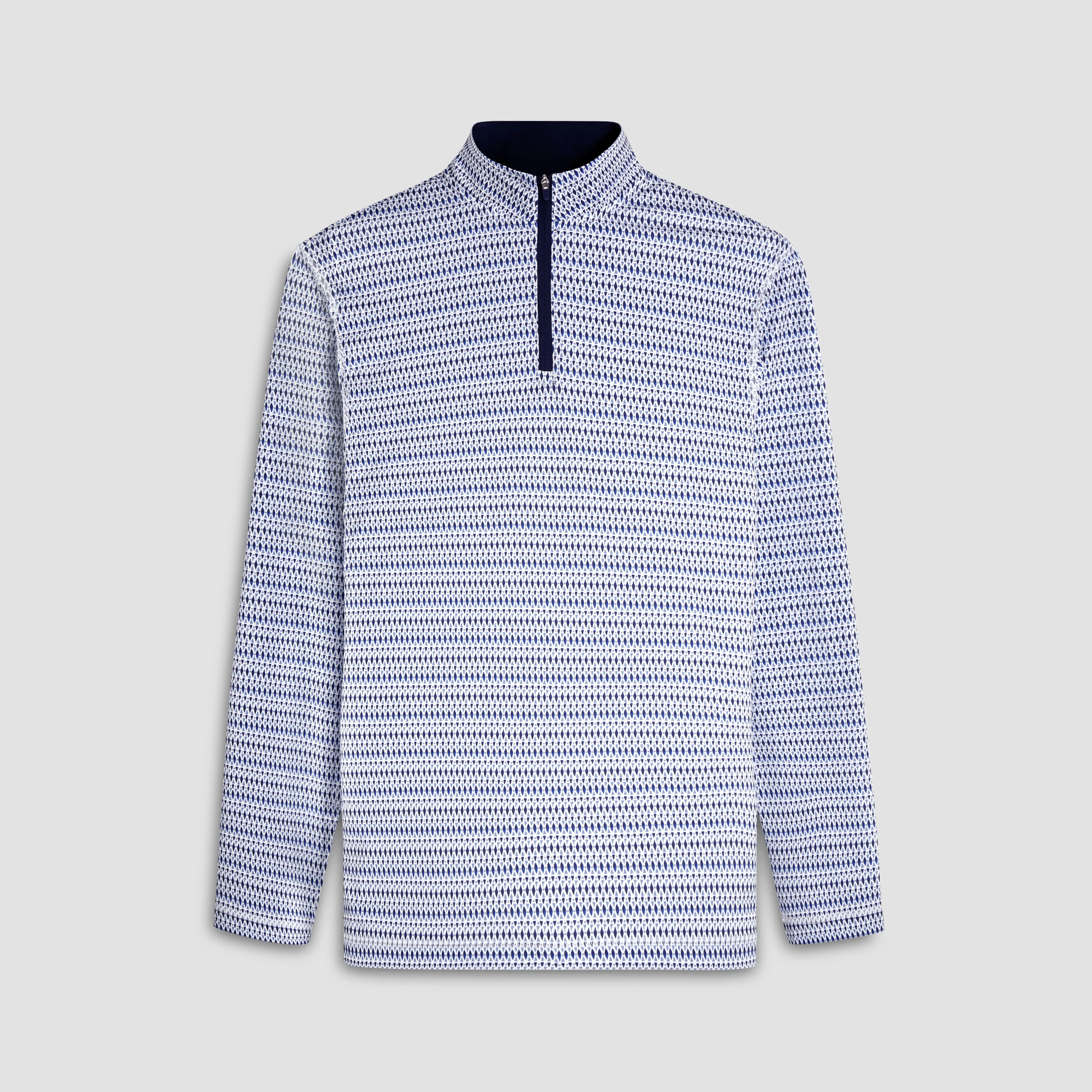 Anthony Harlequin Print OoohCotton Quarter Zip Pullover