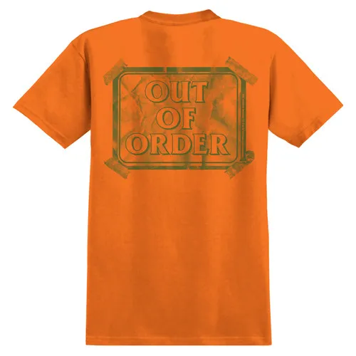 Anti Hero Skateboards Shirt Out of Order Pocket Safety Orange