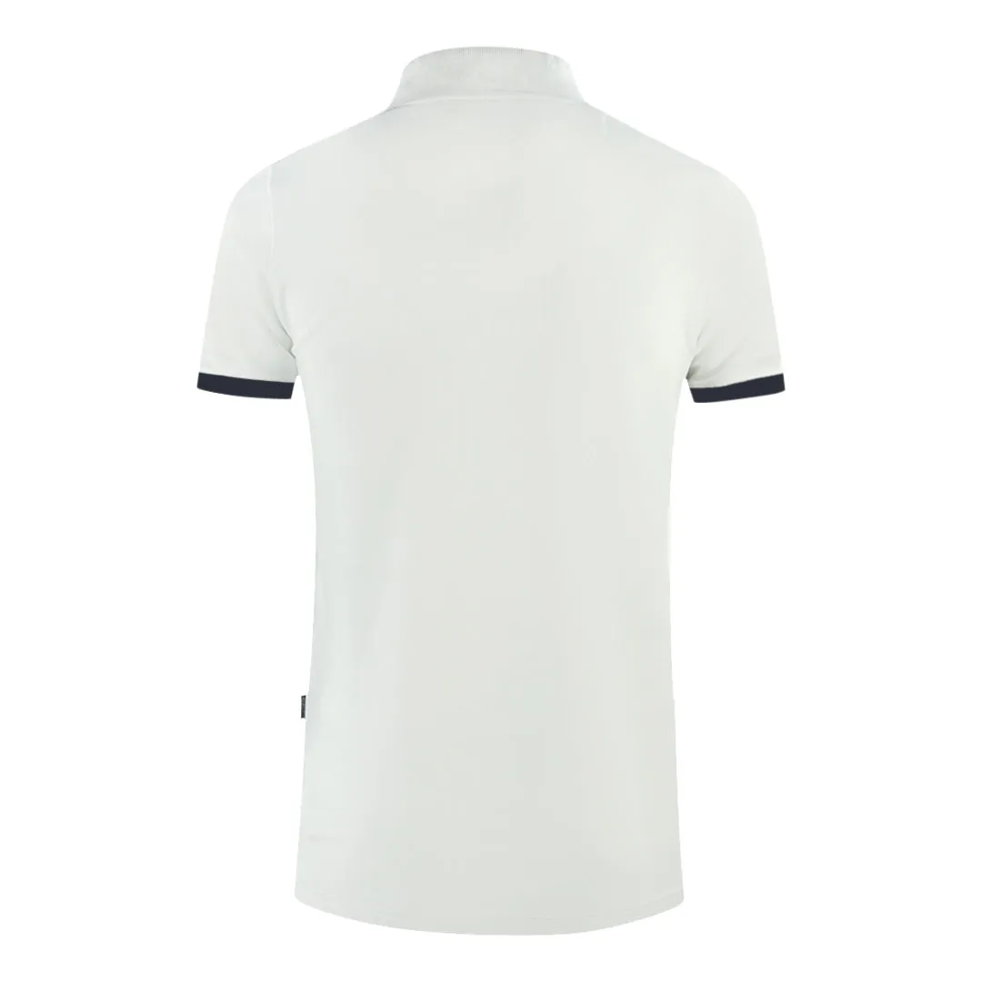 Aquascutum London Aldis White Polo Shirt