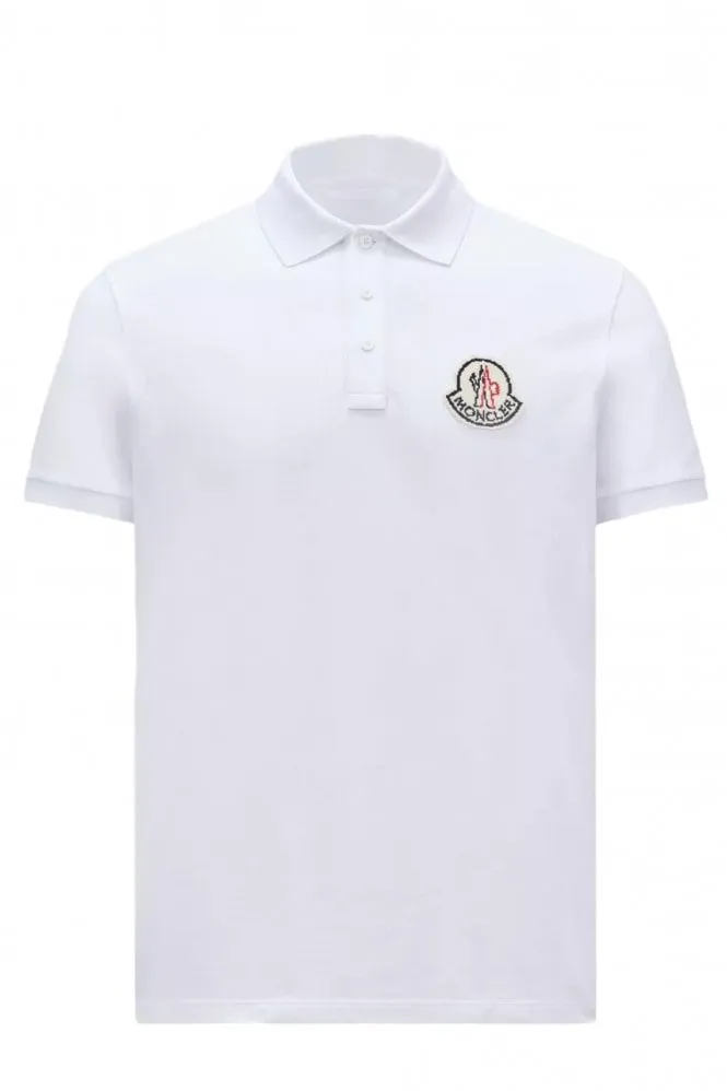 Archive Logo Cotton Polo Shirt White