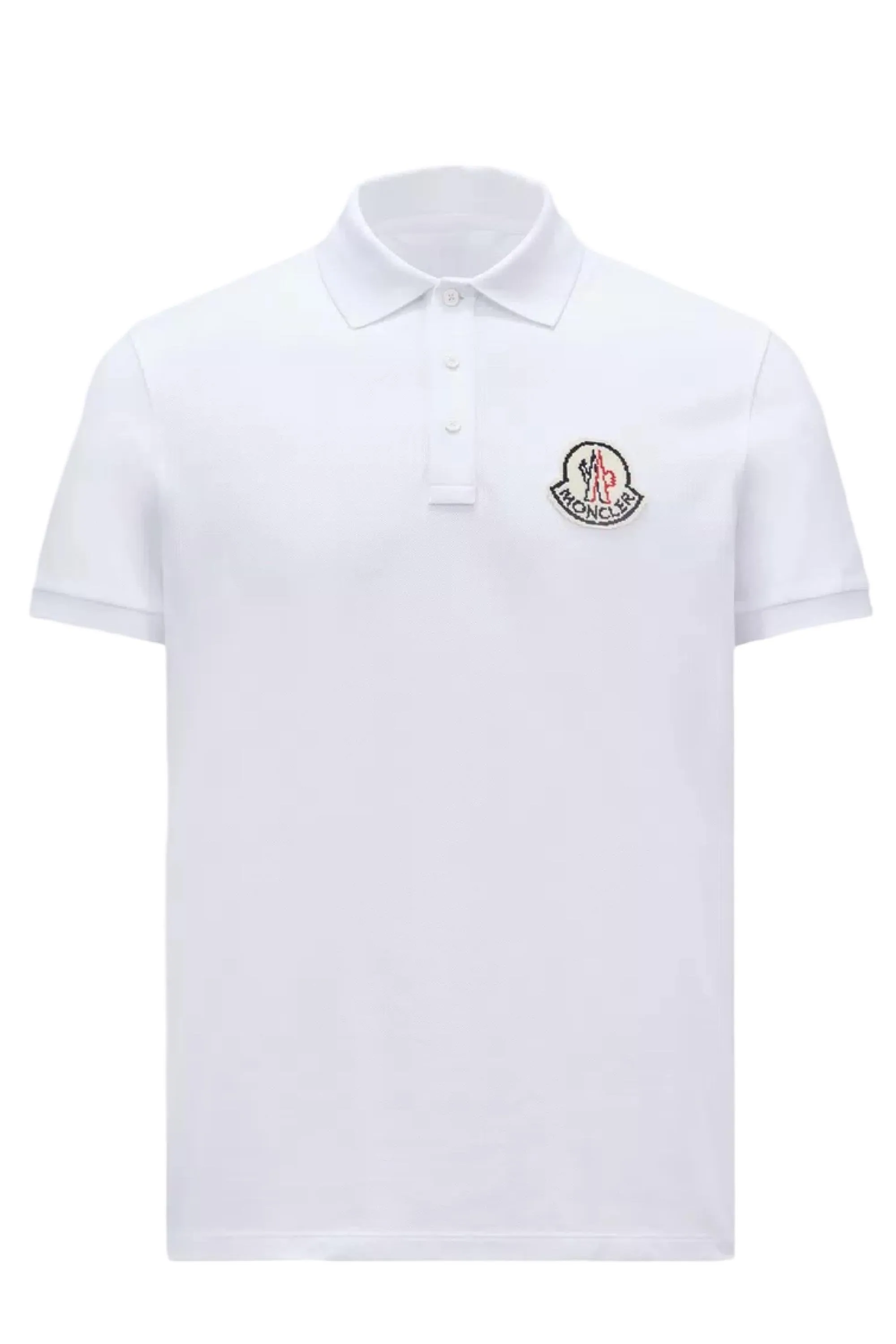 Archive Logo Cotton Polo Shirt White