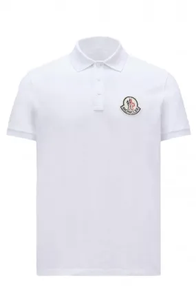 Archive Logo Cotton Polo Shirt White