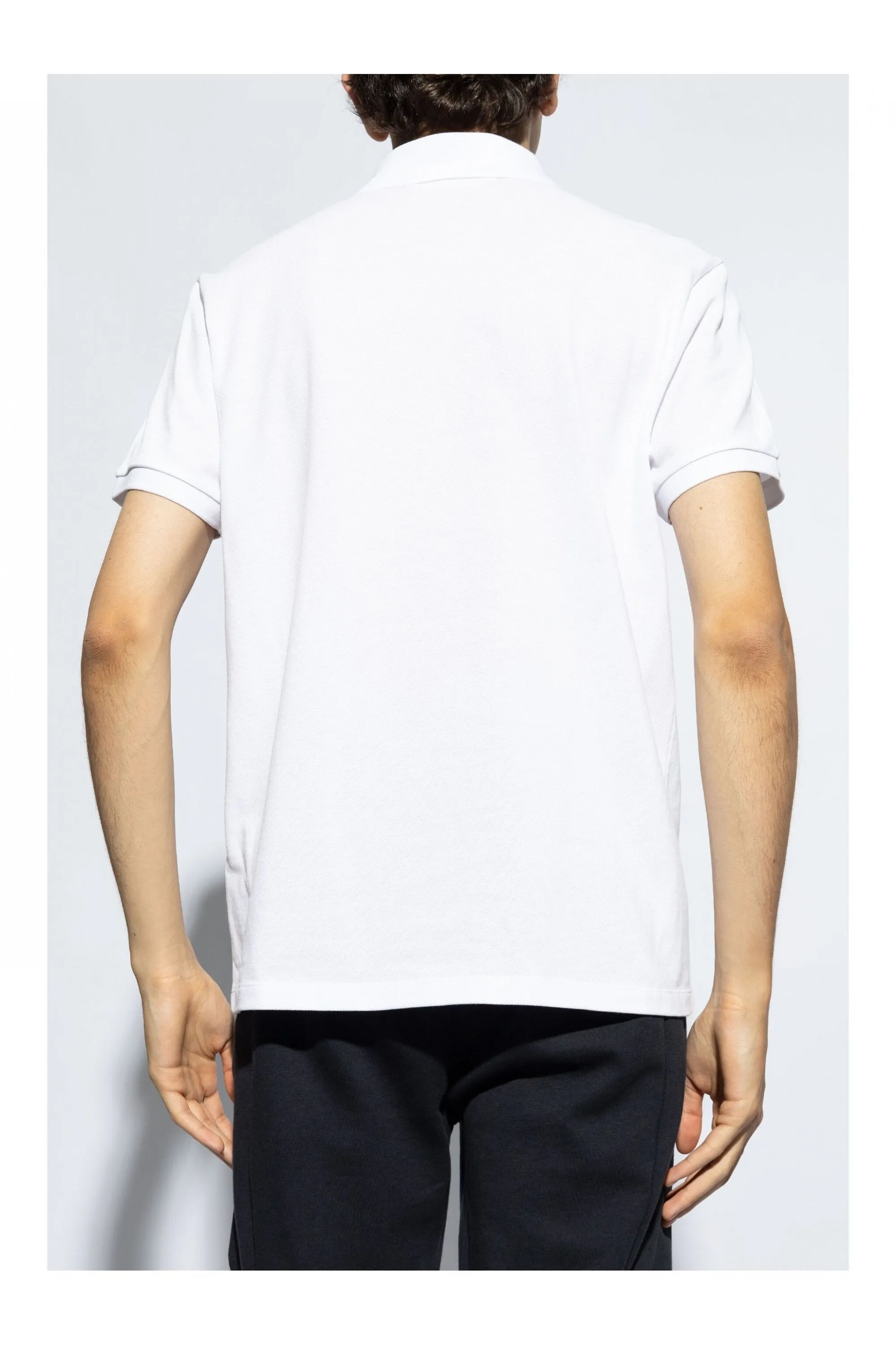 Archive Logo Cotton Polo Shirt White