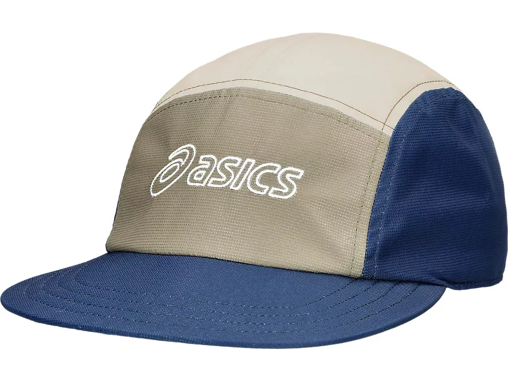 Asics Asics 5 Panel Cap Blue Expanse/Birch | Buy Asics Asics 5 Panel Cap Blue Expanse/Birch here | Outnorth