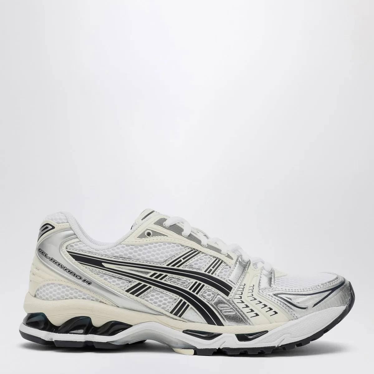 Asics    Asics White/Midnight Gel Kayano 14 Sneakers