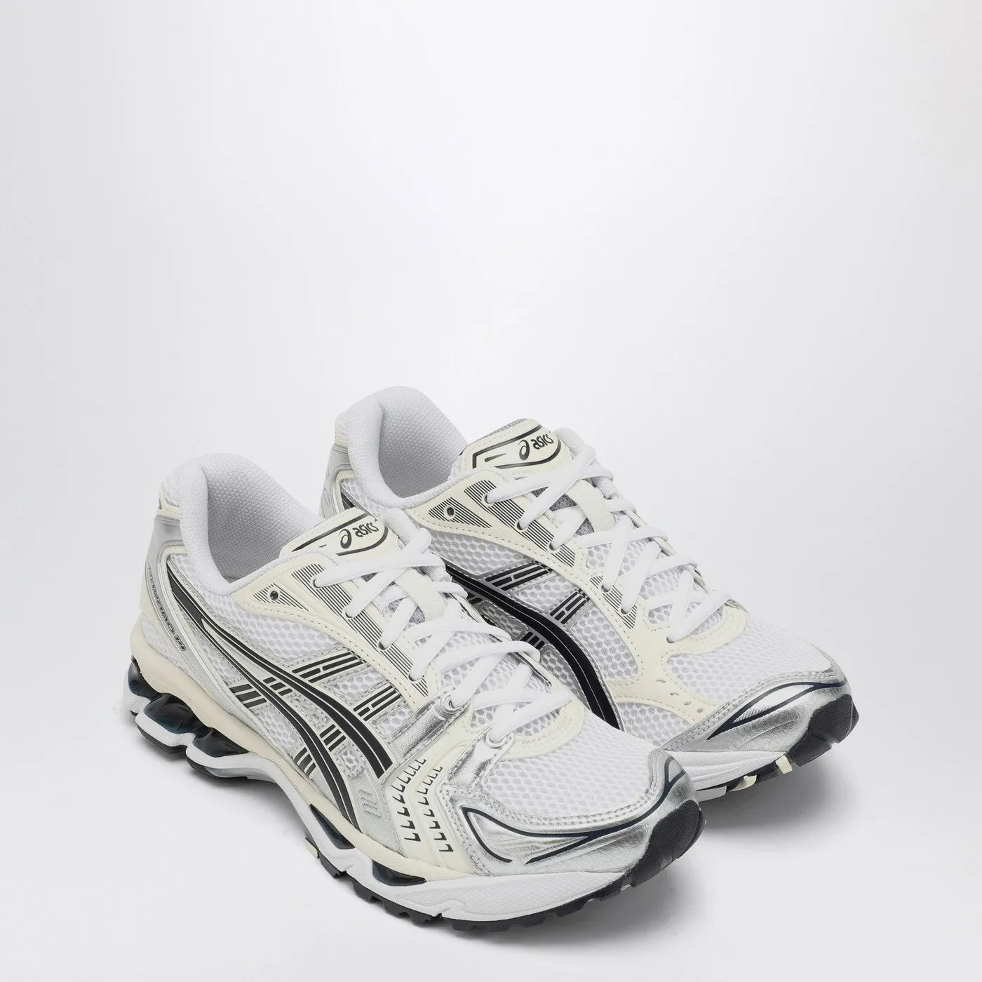 Asics    Asics White/Midnight Gel Kayano 14 Sneakers