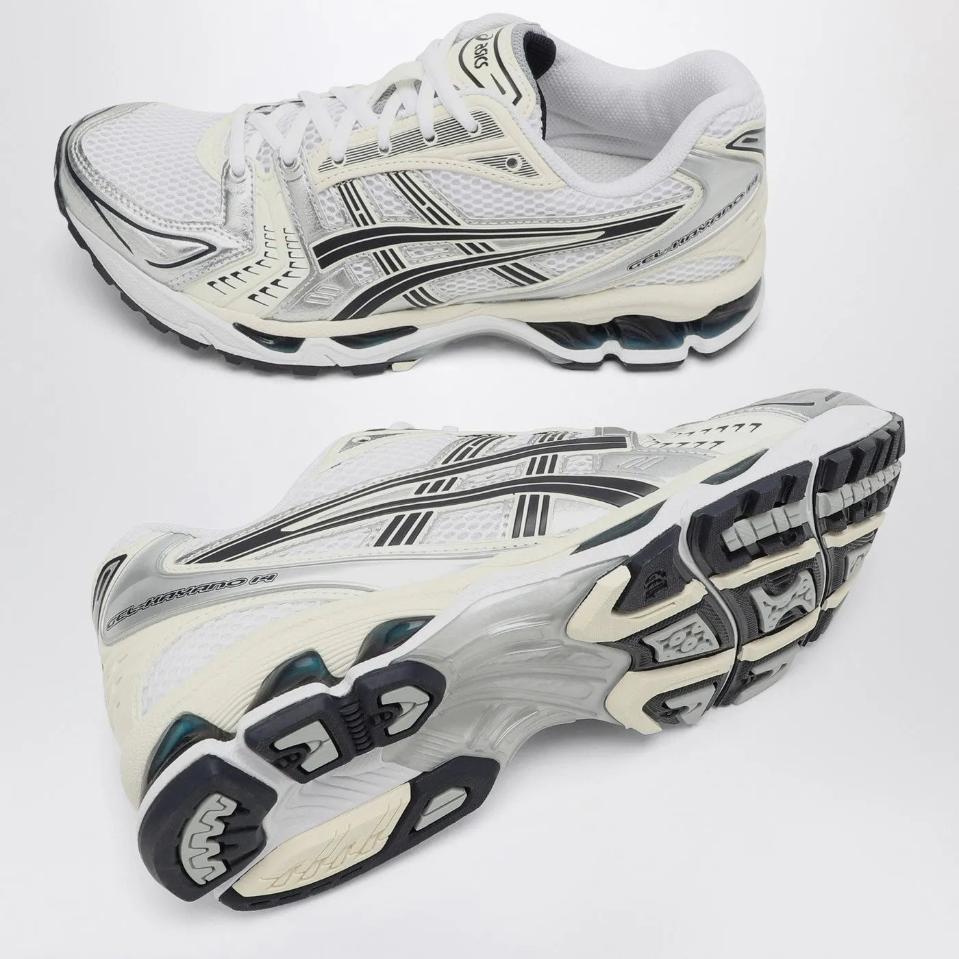 Asics    Asics White/Midnight Gel Kayano 14 Sneakers