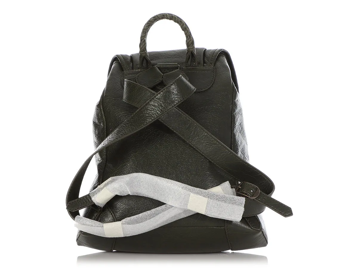 Balenciaga XS Green Agneau Traveler Backpack