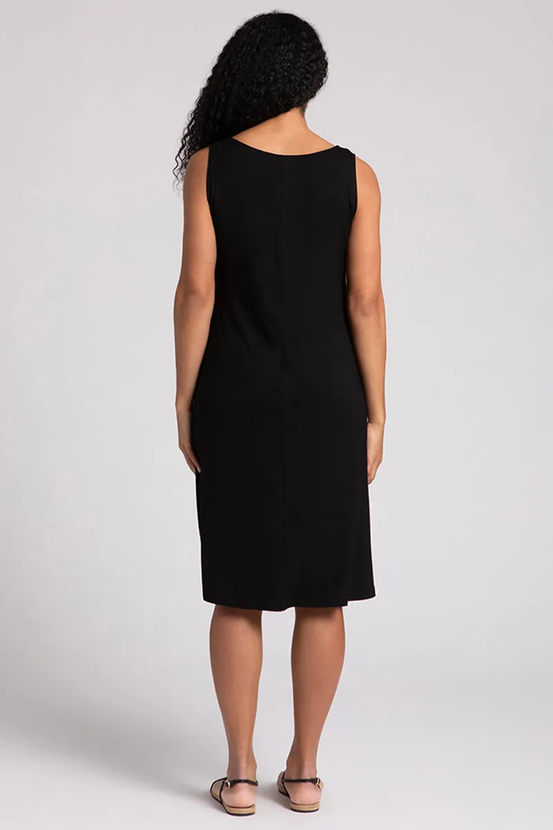 Bamboo Tank Dress Short | Black