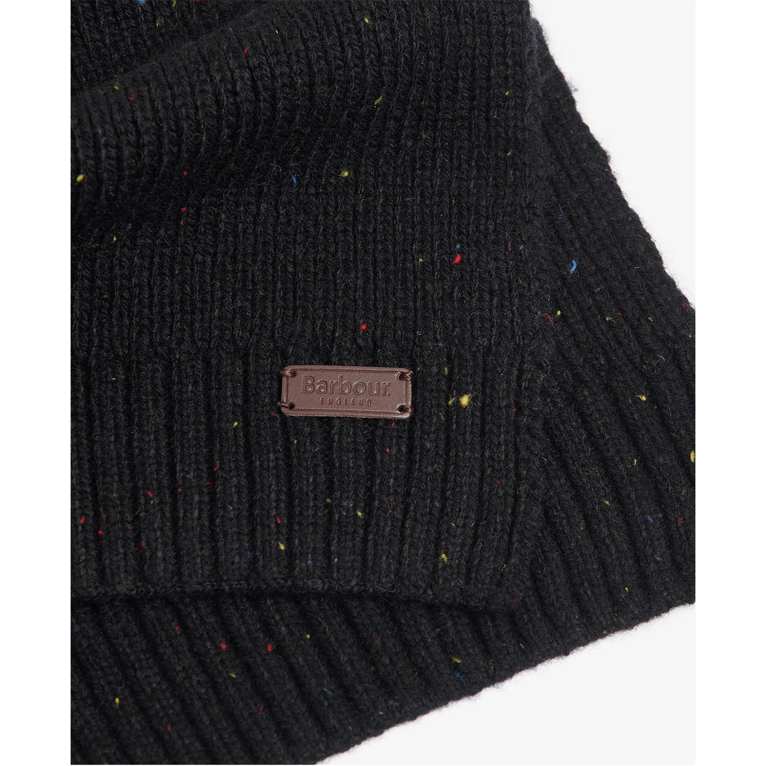 Barbour Carlton Fleck Beanie & Scarf Gift Set Black MGS0047BK31