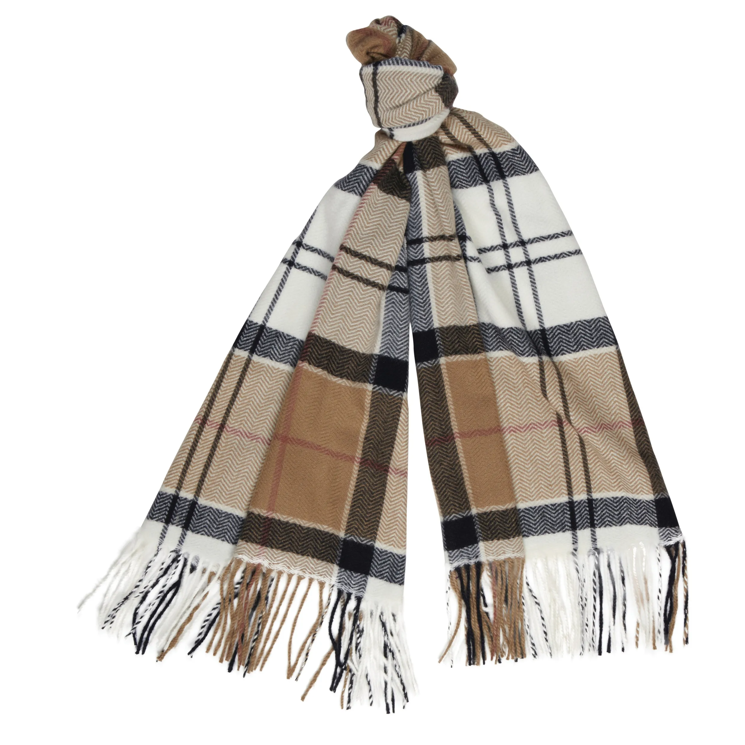 Barbour Emmeline in Rosewood Tartan Scarf LSC0380