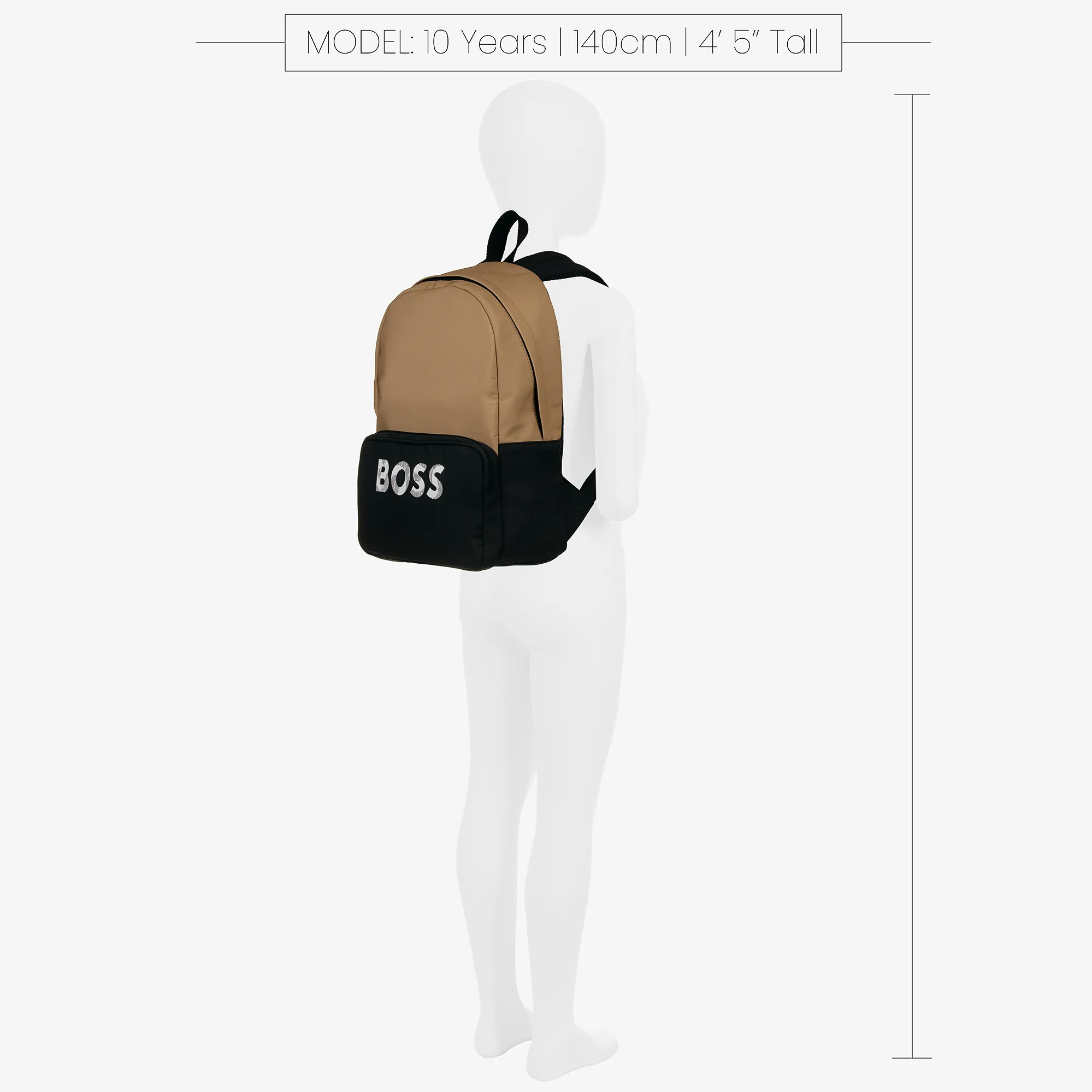 Beige & Black Backpack (40cm)