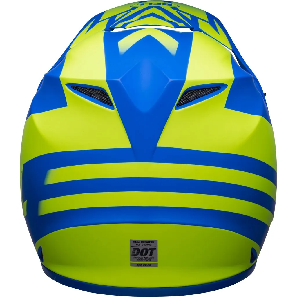 Bell - MX-9 Mips Disrupt Blue/Yellow Helmet