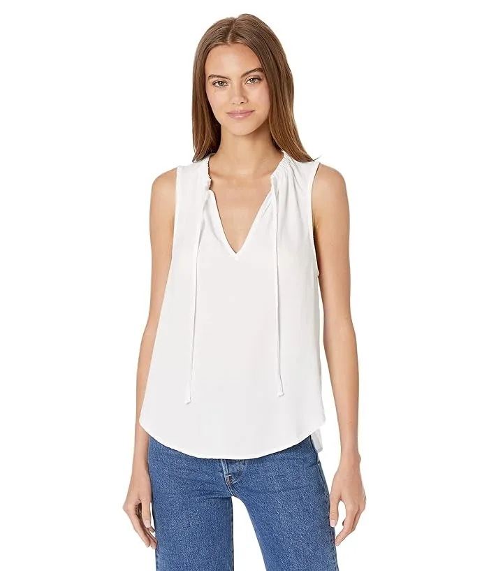 bella dahl Sleeveless Shirred Neck Pullover Women's