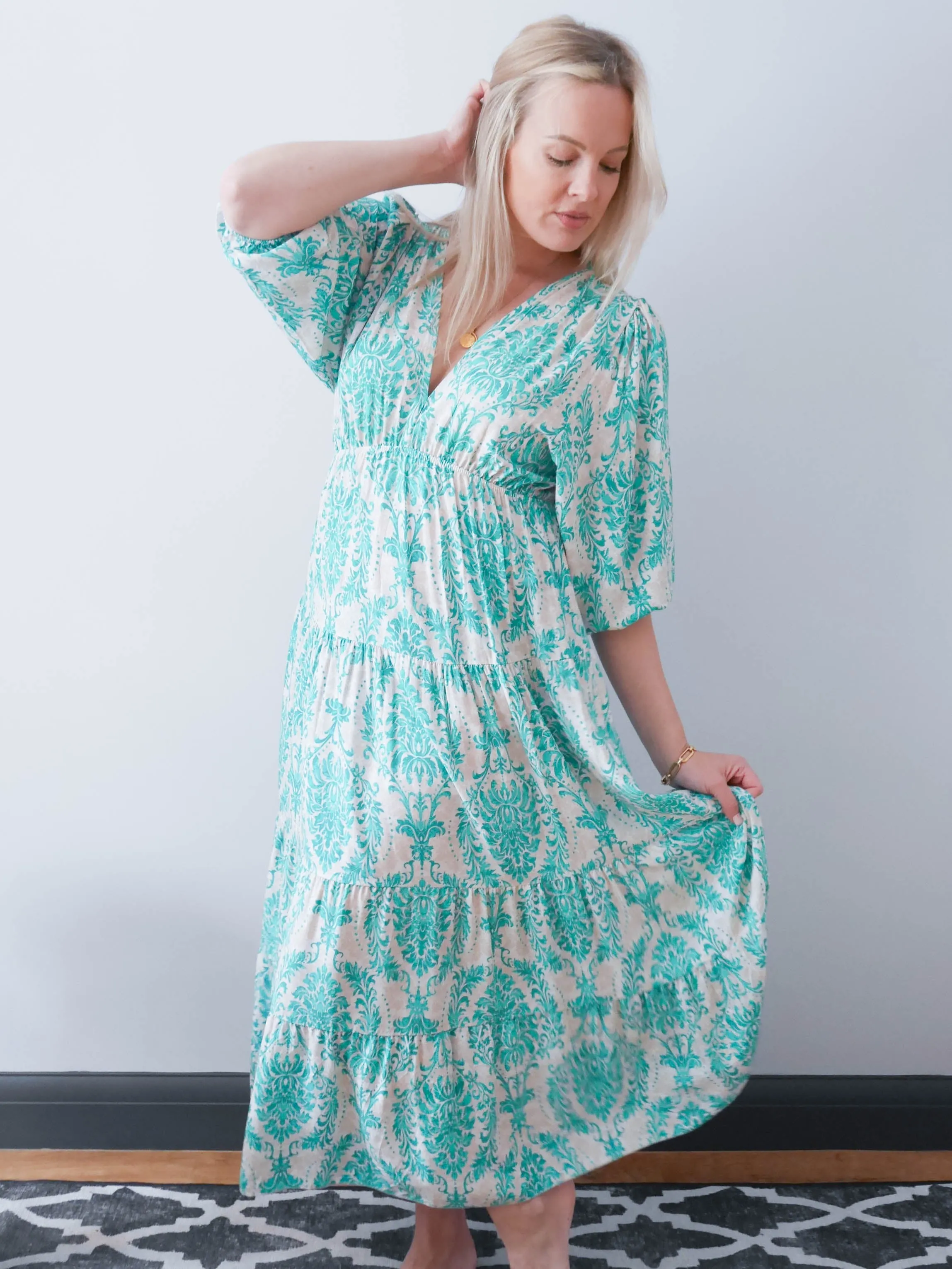 Beth Dress Turquoise