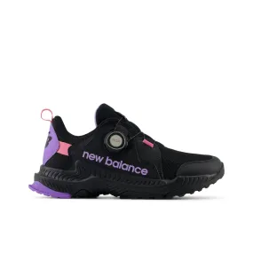 Big Kid's New Balance DynaSoft Trail Magic BOA Color: Black/ Lilac Glo