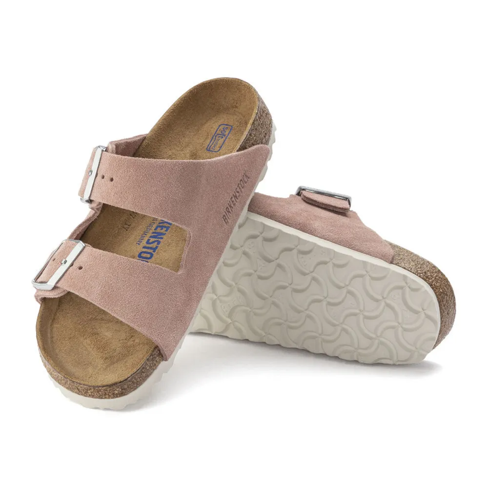 Birkenstock Arizona Soft Footbed Pink Clay Suede Women’s Sandals (Regular)