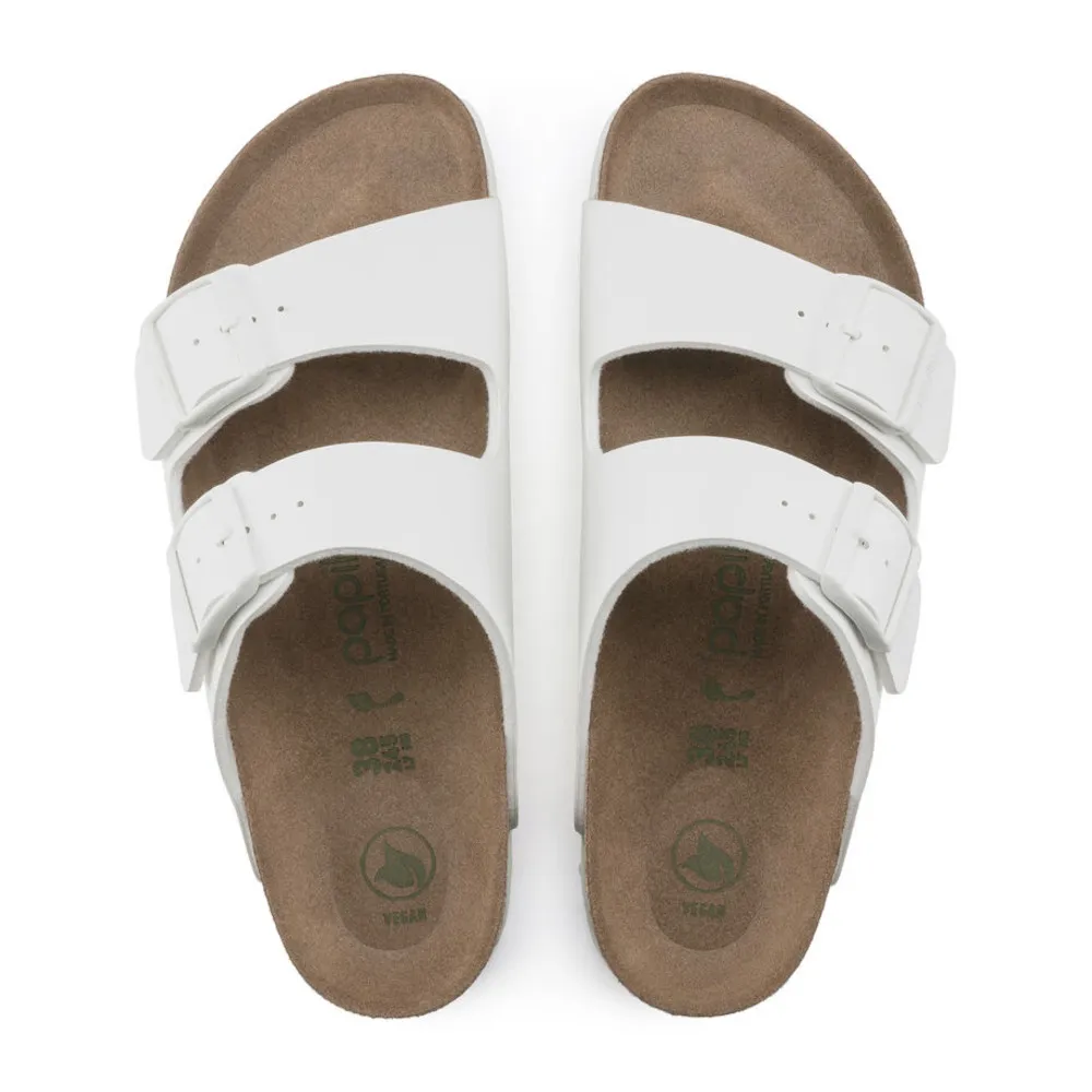 Birkenstock Papillio Arizona Platform Vegan White Birko-Flor Women’s Sandals (Narrow)