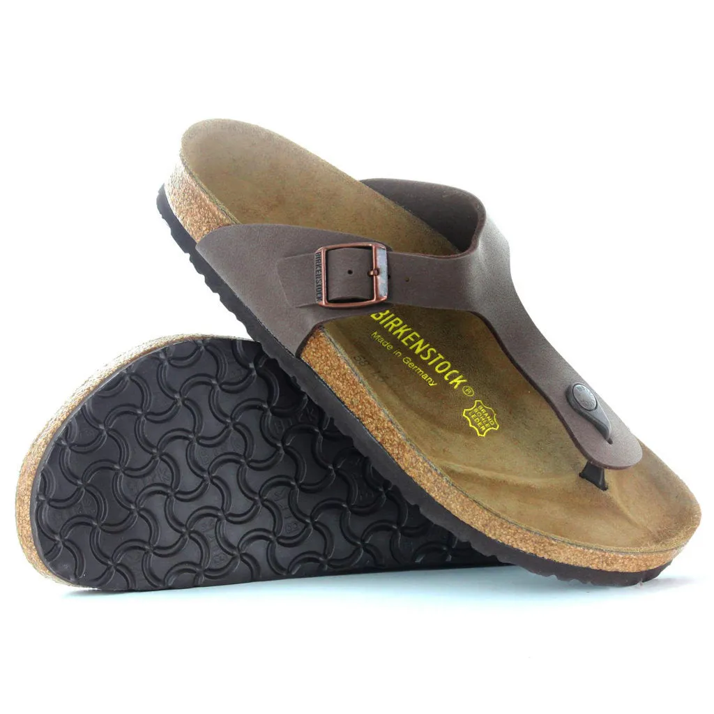 Birkenstock Unisex Sandals Gizeh BS Buckle Toe-Post Open-Back Birko-Flor - UK 5