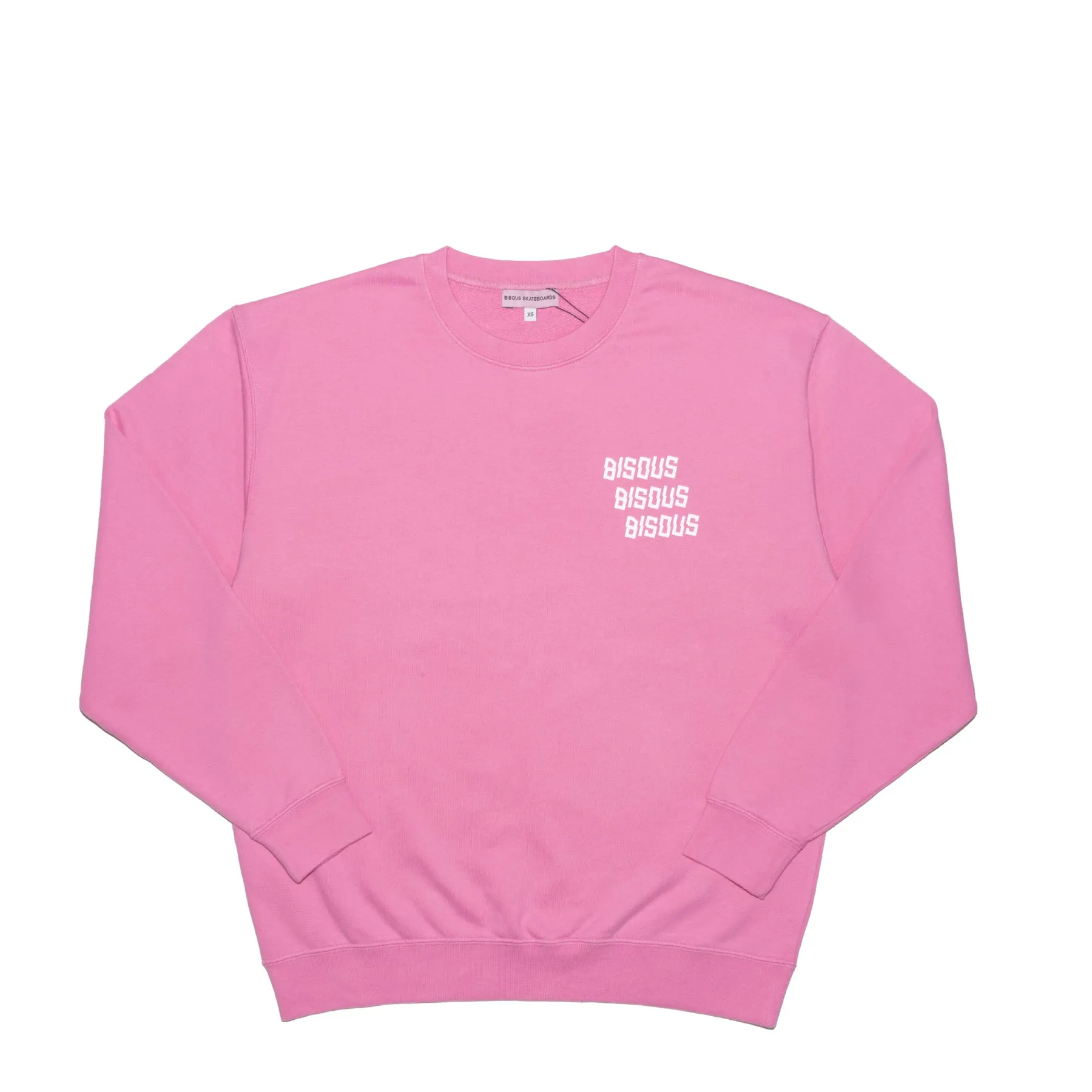 Bisous Skateboards - Bisous x3 Crewneck - Pink-