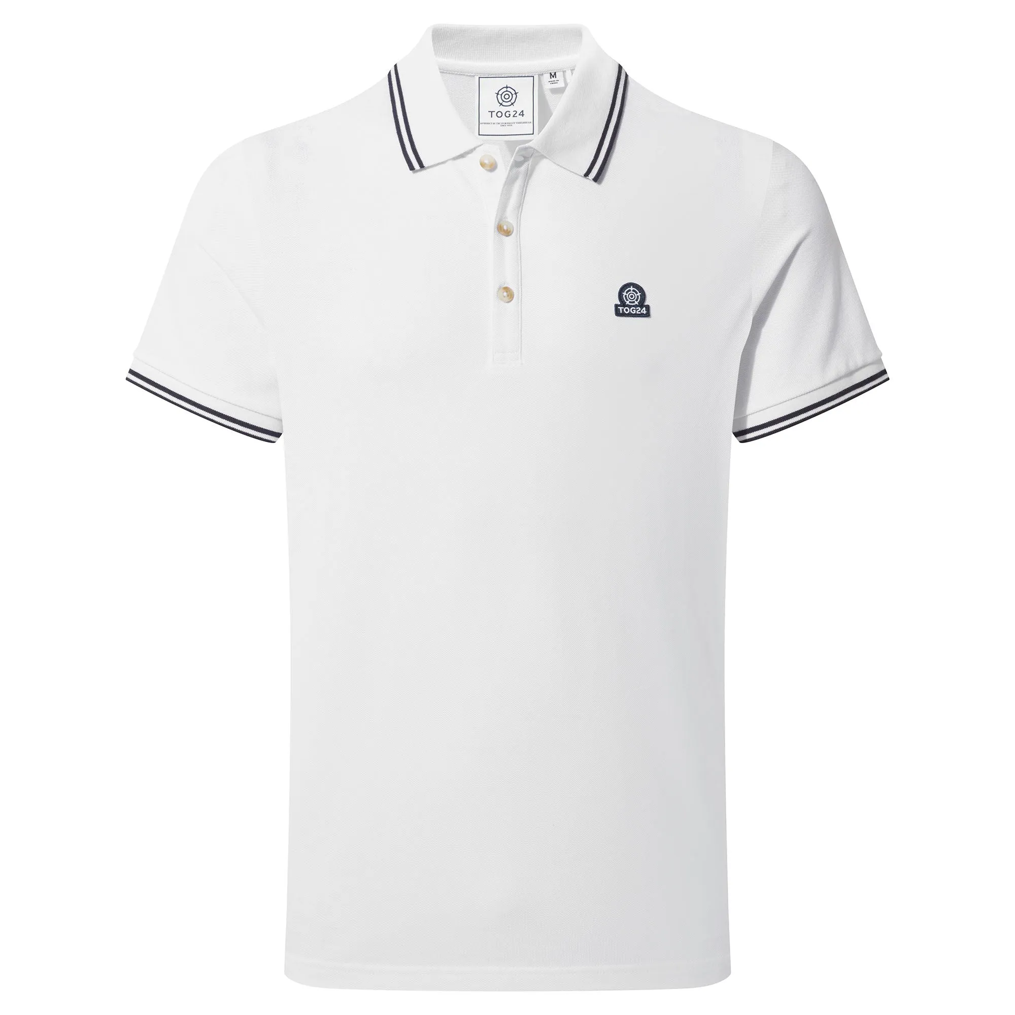 Biston Mens Polo Shirt - Optic White