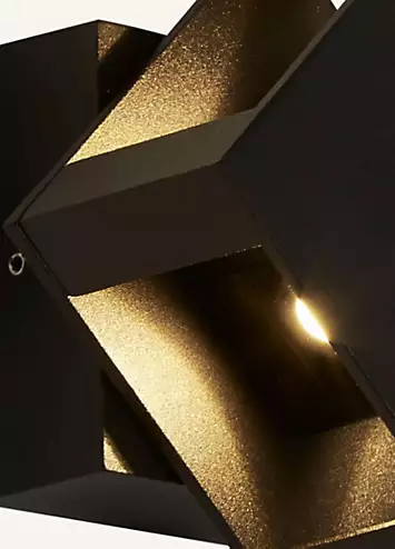 Black LED Adjustable Outdoor Wall Light | Kaleidoscope