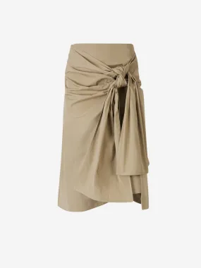 Bottega Veneta Draped Midi Skirt 