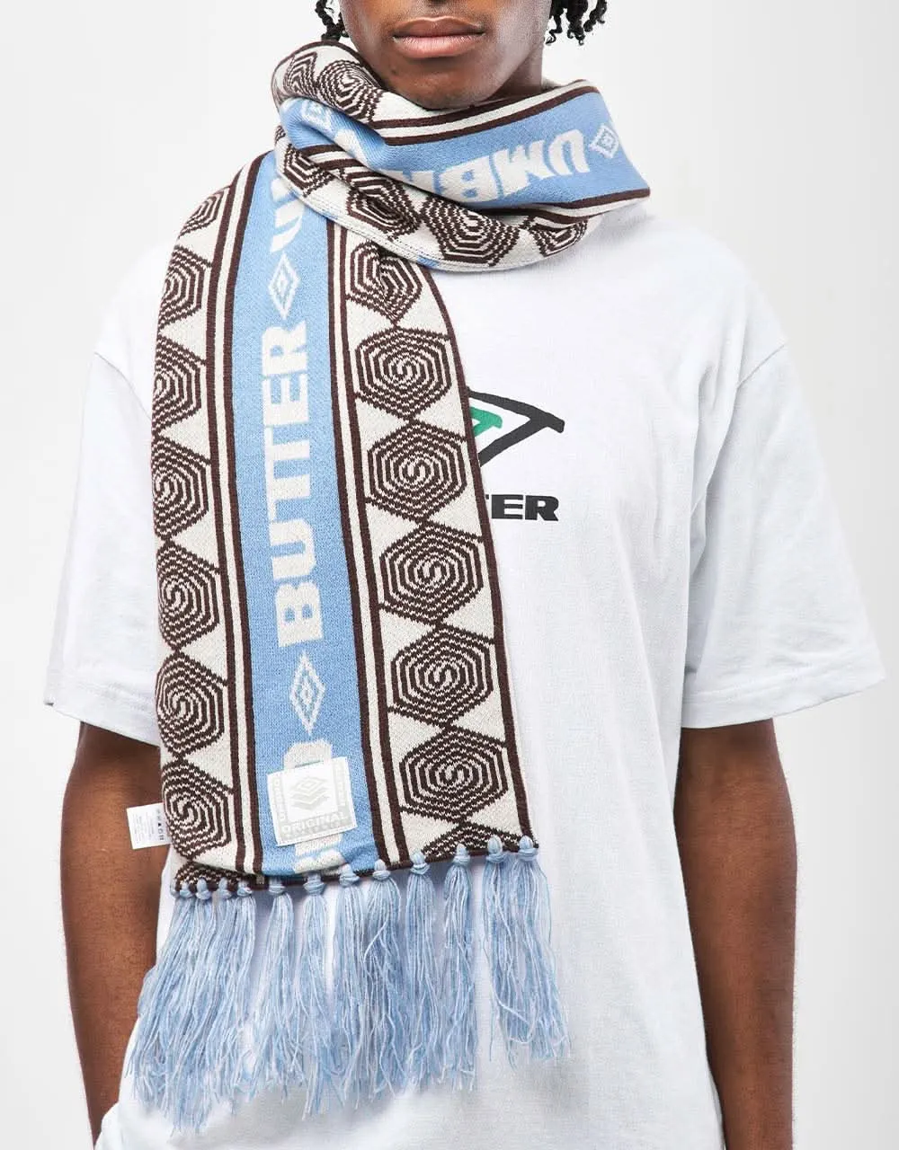 Butter Goods x Umbro Vert Scarf - Sky/Brown