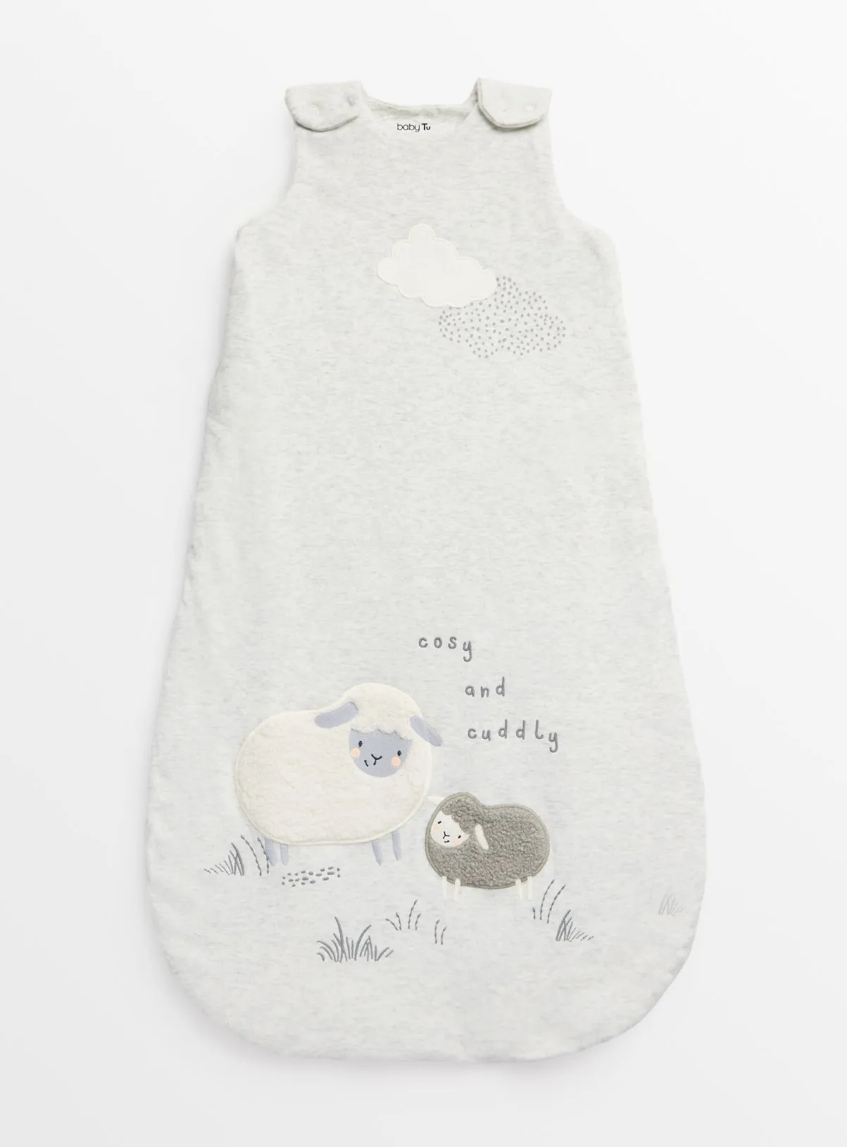 Buy Grey Little Lamb 2.5 Tog Sleeping Bag 18-24 months | Sleepsuits and pyjamas | Tu