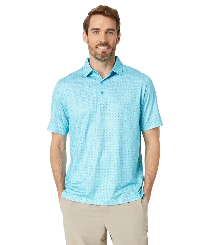 Callaway Swing Tech All Over Chevron Twill Polo Men's