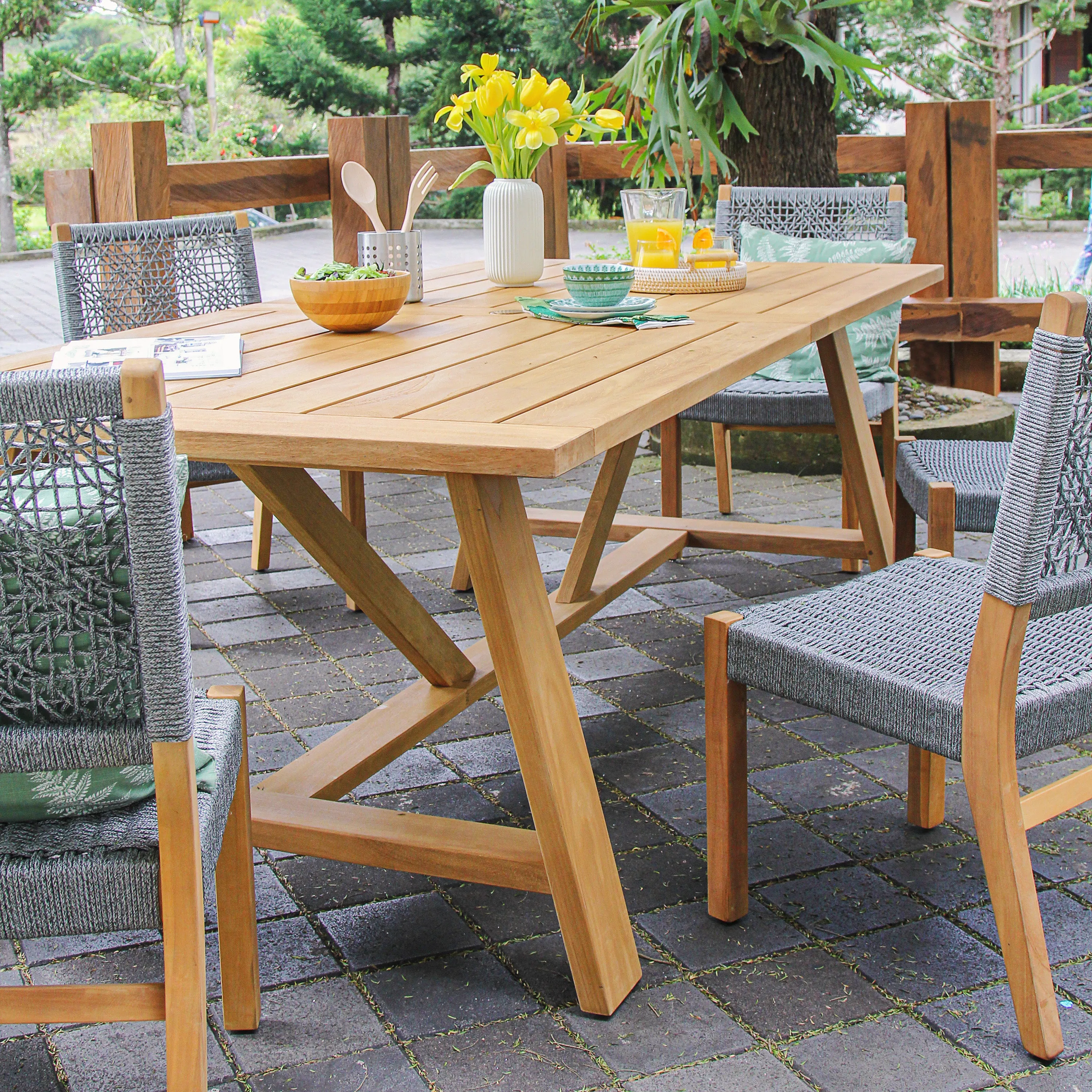 Carmel Teak Wood Outdoor Dining Table