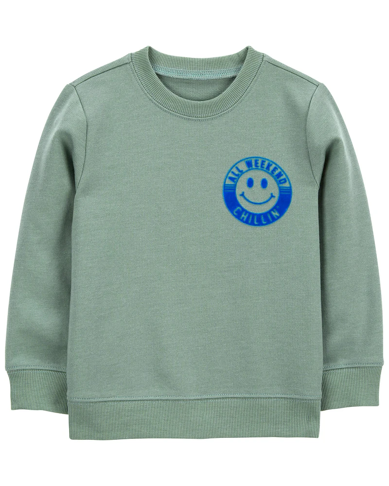 Carters Oshkosh Toddler Smiley Face Pullover Sweatshirt