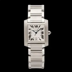 Cartier Stainless Steel Tank Francaise