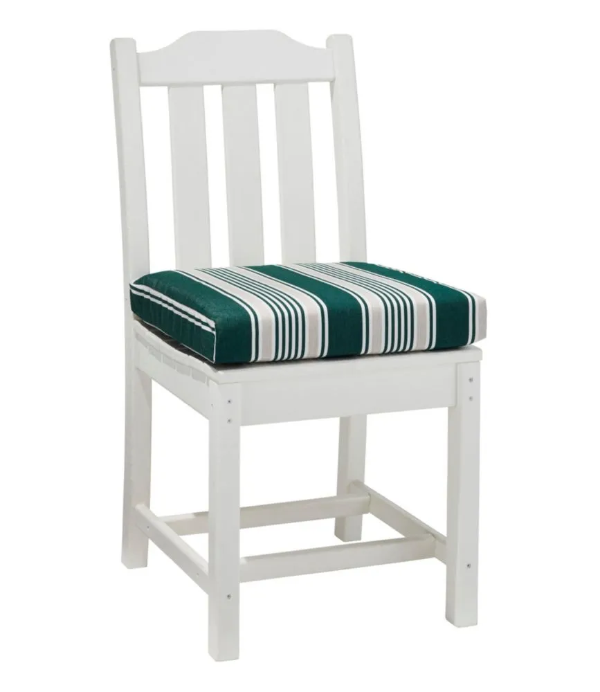 Casco Bay Cushion for All-Weather Armless/Folding Chair, Stripe