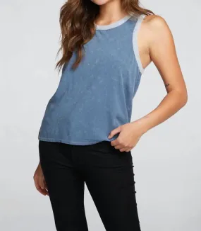 Chaser - Coastal Cloth Racer Tank Denim