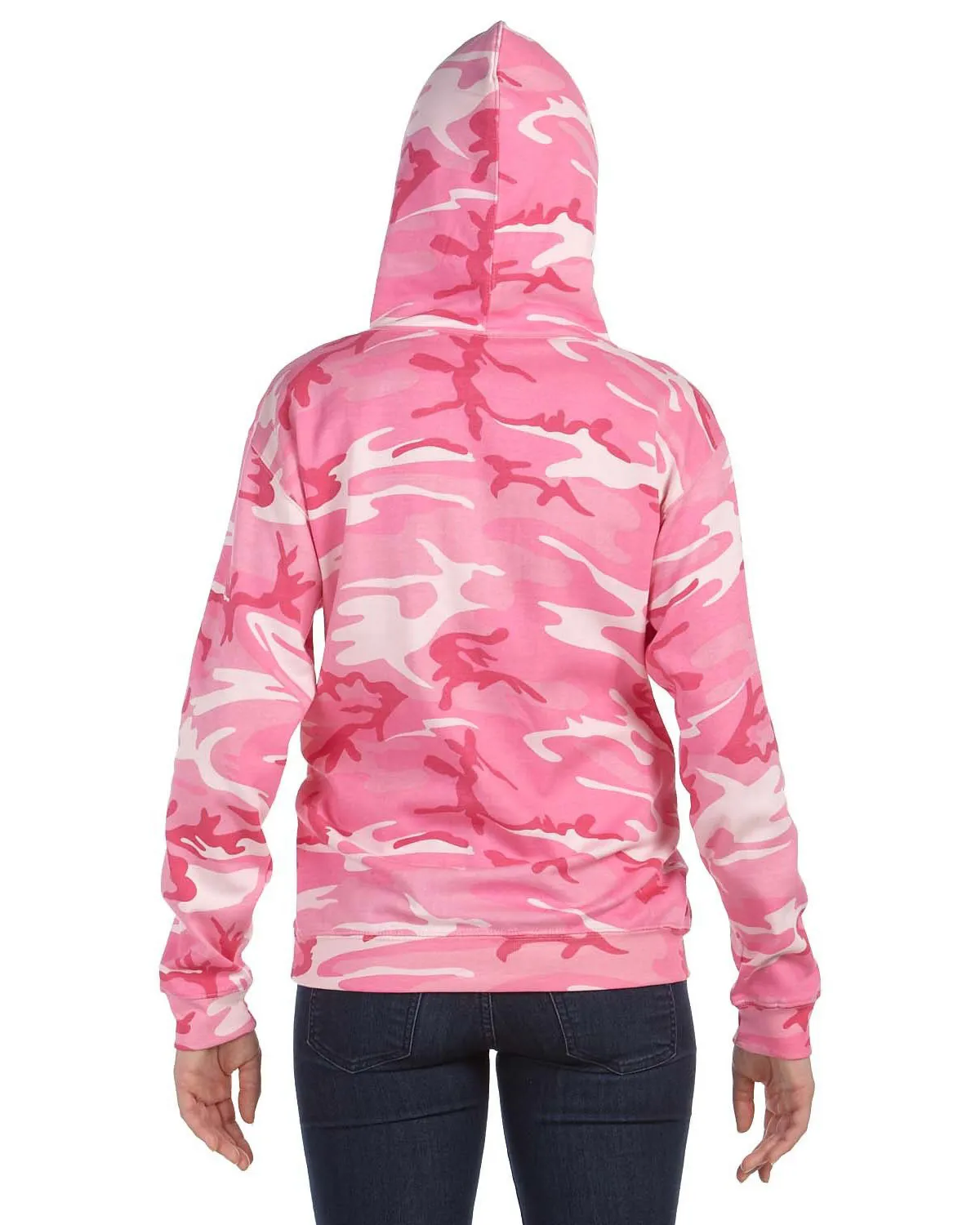 Code V 3969 Men L.A.T.  Camo Hooded Pullover