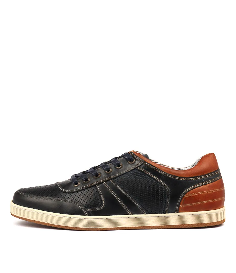 COLORADO Espy Navy Leather Sneakers