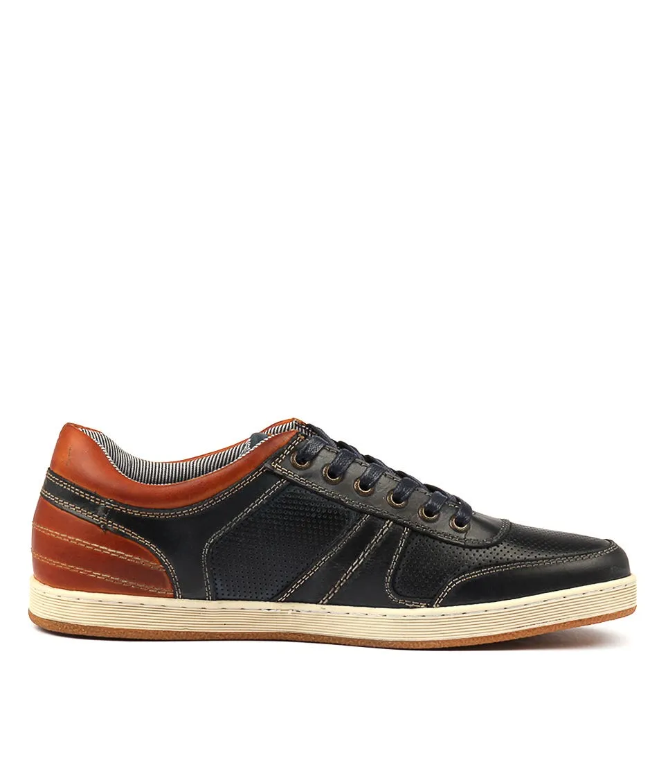 COLORADO Espy Navy Leather Sneakers