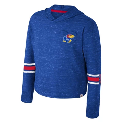 Colosseum Kids Girls' Kansas Jayhawks Fleet Hoodie